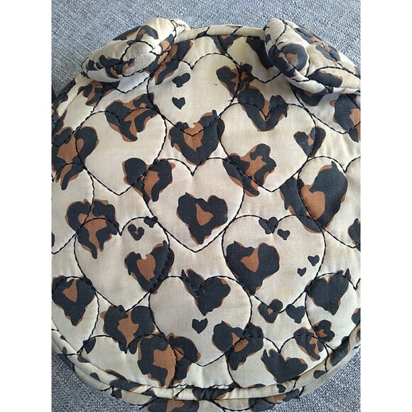 Betsey Johnson Luv Betsey Cheetah Heart Print Round Crossbody With Cat Ears Sz S - Picture 9 of 9